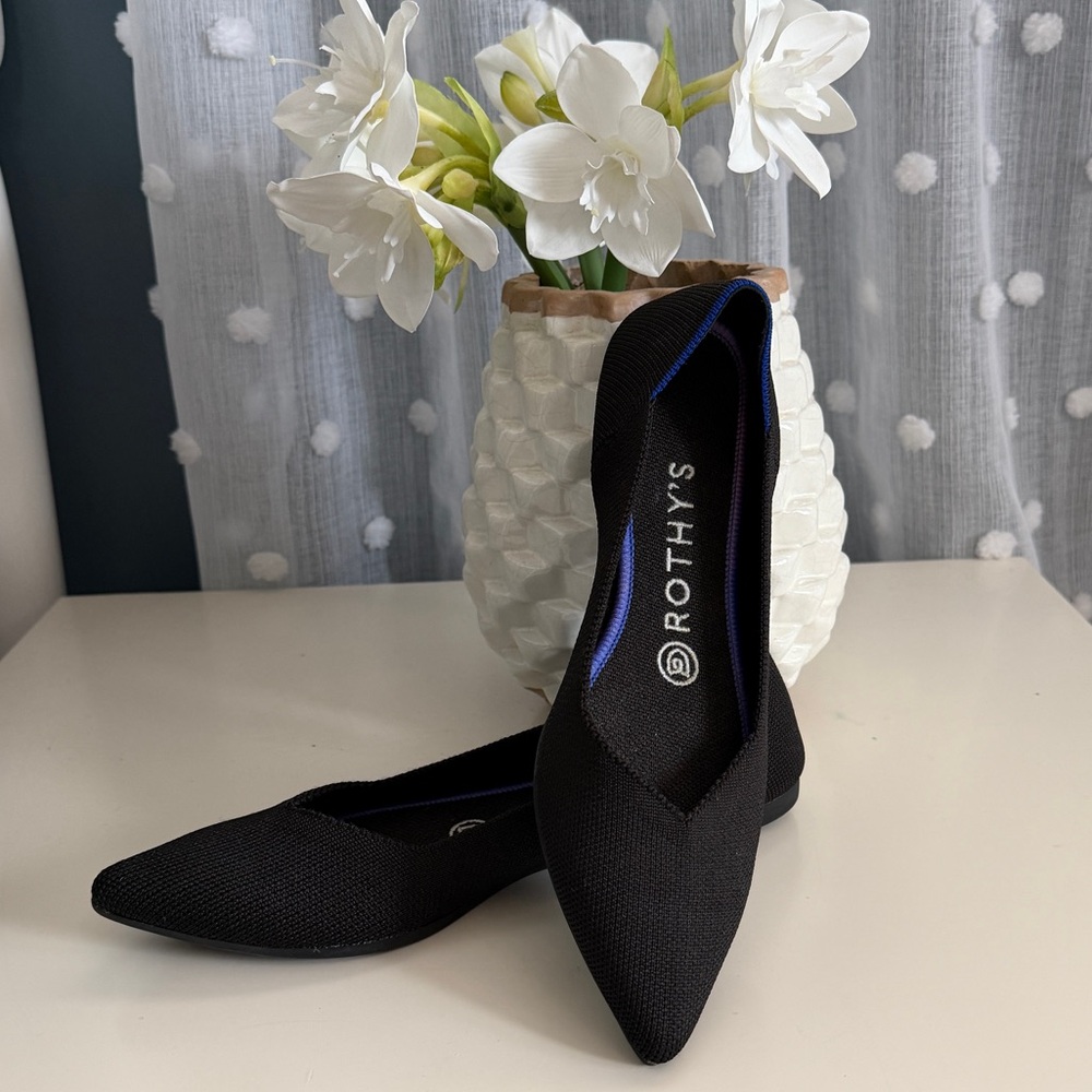 Rothy’s Black Ballet Flats